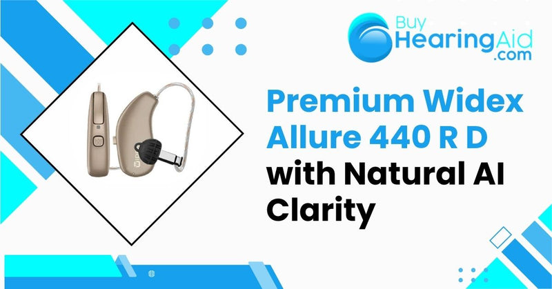Premium Widex Allure 440 R D with Natural AI Clarity