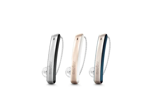 Signia Styletto 5IX Hearing Aids (Per Unit) - Rechargeable, Slim, iPhone Compatible (Free Pocket Charger)
