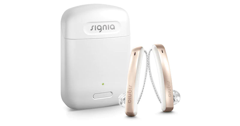 Signia Styletto 7IX Hearing Aids (Per Unit) - Rechargeable, Slim, iPhone Compatible (Free Pocket Charger)