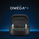 All-new Starkey Omega AI+ 24 hearing aids in the StarLink Charger 3.0