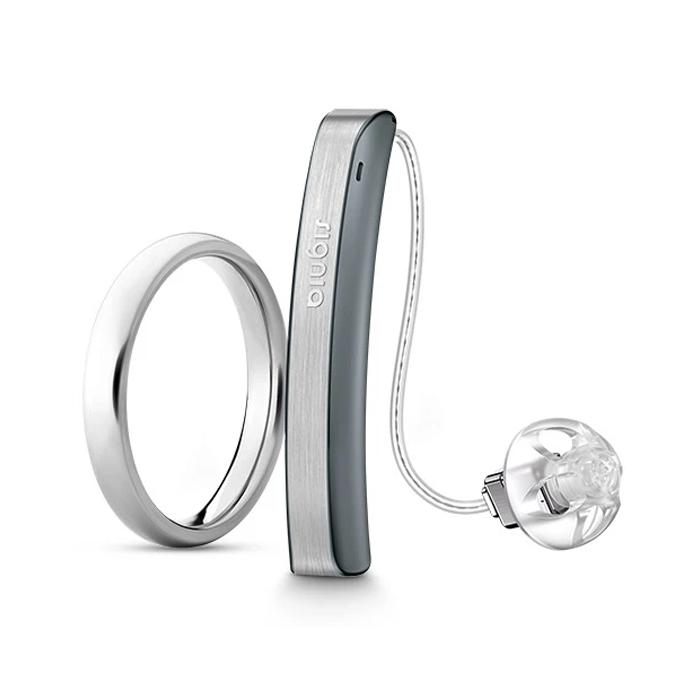 Signia Styletto 5X Hearing Aids (Pair) - Rechargeable, Slim, iPhone Compatible (Free Pocket Charger)
